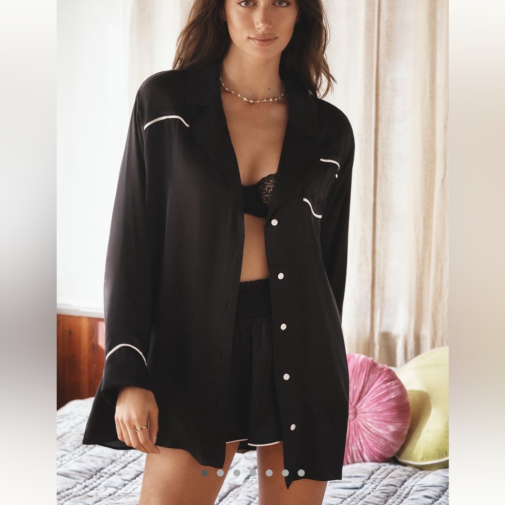 Anthropologie Saddle Up silky shirt
